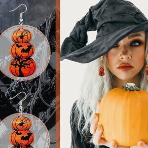 Pumpkins Halloween Fall Earrings